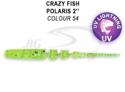 Мягкие приманки Crazy Fish Polaris 2.2&quot; 54 Green Acid