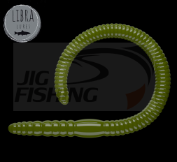 Мягкие приманки Libra Lures Flex Worm 95mm #031 Olive