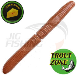 Мягкие приманки Trout Zone Wake Worm Fat Floating 2.6&quot; #Chocolate