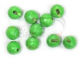 Вольфрамовые головки граненые с вырезом Tungsten Beads Flo Green