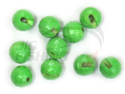 Вольфрамовые головки граненые с вырезом Tungsten Beads Flo Green