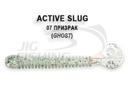 Мягкие приманки Crazy Fish Active Slug 2.8&quot; #07 Ghost