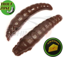 Мягкие приманки Trout Zone Paddle 1.3&quot; #Chocolate Cheese (12шт/уп)