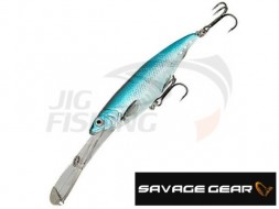 Bоблер Savage Gear Iron Mask Deep Diver 90SF Blue Silver