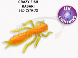 Мягкие приманки Crazy Fish Kasari 1&quot; 18D Citrus