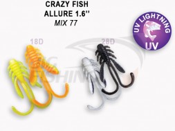 Мягкие приманки Crazy Fish Allure 1.6&quot; Mix 77