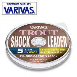 Флюорокарбон  Varivas Fluoro Carbon Trout Shock Leader 30м #1.2 0.185mm 2.75kg