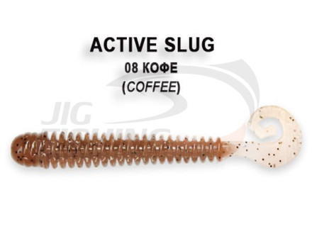 Мягкие приманки Crazy Fish Active Slug 2.8&quot; #08 Coffee