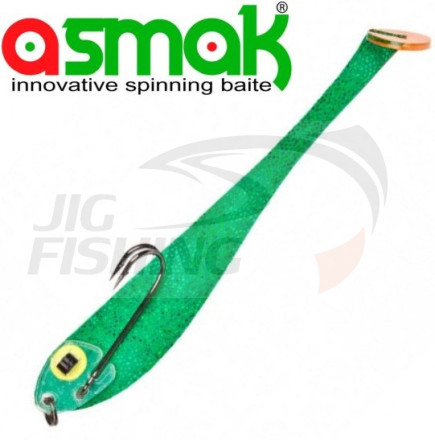 Плоские приманки Asmak Flat Bait Shad Green 150mm