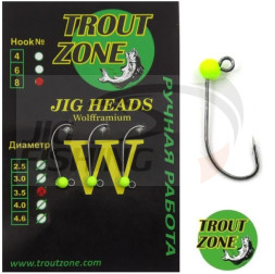 Джиг-головки Trout Zone #6 4.6mm 0.8gr Chartreuse