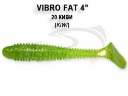 Мягкие приманки Crazy Fish Vibro Fat 4&quot; 20 Kiwi