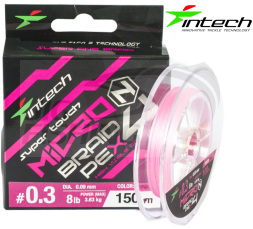 Шнур Intech MicroN PE X4 150m Pink #0.3 0.090mm 3.63kg