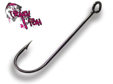 Крючки одинарные Crazy Fish Round Bent Joint Hook #10