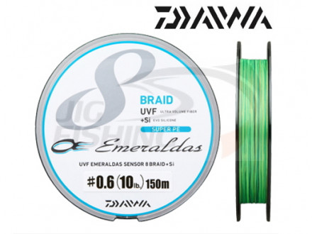 Шнур плетеный Daiwa UVF Emeraldas X8 150m #0.6