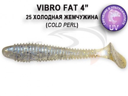 Мягкие приманки Crazy Fish Vibro Fat 4&quot; 25 Gold Perl