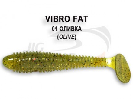 Мягкие приманки Crazy Fish Vibro Fat 2.8&quot; 01 Olive