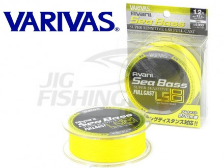 Шнур плетеный Varivas Avani Sea Bass Sensitive Fullcast PE LS8 200m #1.2 0.185mm 10kg