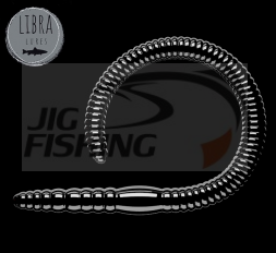 Мягкие приманки Libra Lures Flex Worm 95mm #040 Black