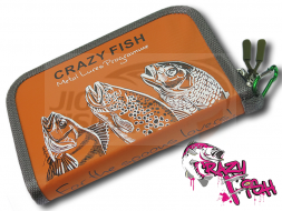 Кошелек для блесен Crazy Fish Spoon Case Large Orange
