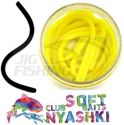 Мягкие приманки Nyaski.Club  Червь Лапша (Доширак) Yellow