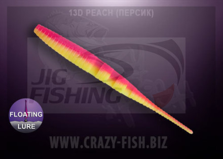 Мягкие приманки Crazy Fish Polaris Floating 4&quot; #13d Peach