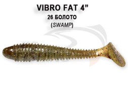 Мягкие приманки Crazy Fish Vibro Fat 4&quot; 26 Swamp