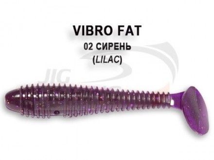 Мягкие приманки Crazy Fish Vibro Fat 2.8&quot; 02 Lilac