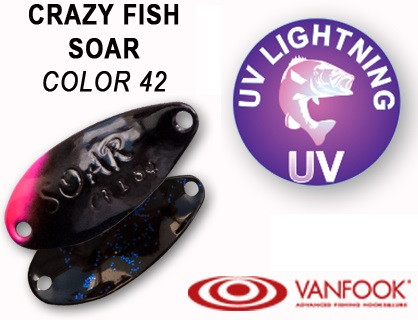 Колеблющиеся блесна Crazy Fish Soar 1.4gr #42