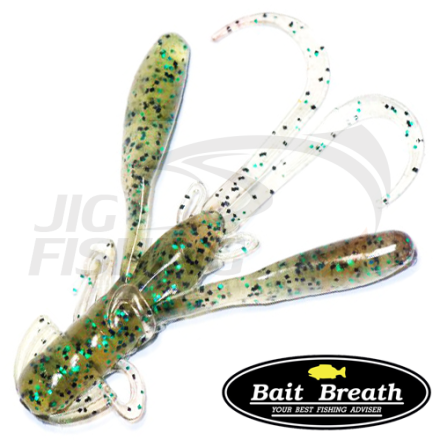 Мягкие приманки Bait Breath Rush Craw 2&quot; #144 Watermelon Black Green Flake