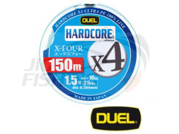 Плетеный шнур Duel PE Hardcore X4  Milky Green 150m #0.6 0.132mm 5.4Kg