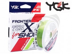 Плетеный шнур YGK Frontier Braid Cord PE X8 For Shore 150m Green #2 0.235mm 13.6kg