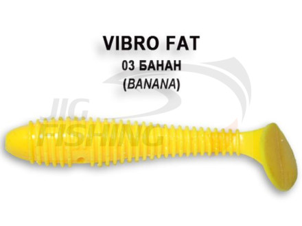 Мягкие приманки Crazy Fish Vibro Fat 2.8&quot; 03 Banan