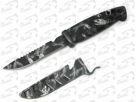 Нож Gambler Evolution Bait Knife Utility Knife 4&quot; Black Reaper