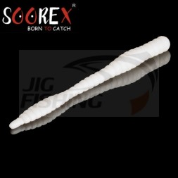 Мягкие приманки Soorex Pro Bait Soorex Worm 80mm #101 White