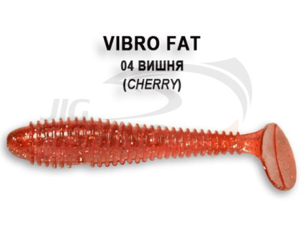 Мягкие приманки Crazy Fish Vibro Fat 2.8&quot; 04 Cherry