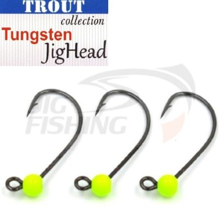 Джиг-головки Trout Tungsten Jig Head MG-3 #6 0.9gr Chartreuse (3шт/уп)