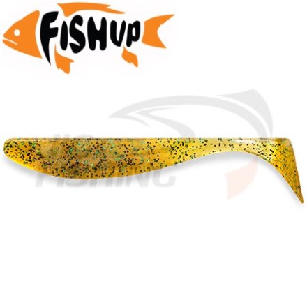 Мягкие приманки FishUp Wizzle Shad 3&quot; #036 Caramel/Green &amp; Black