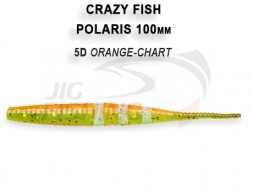 Мягкие приманки Crazy Fish Polaris Floating 4&quot; #5d Orange Chart