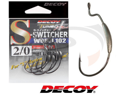 Крючки Офсетные Decoy Worm 102 S-Switcher #2/0 0.5gr