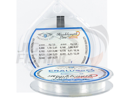 Монофильная леска Cralusso Hooklength Prestige 50m 0.16mm 3.84kg