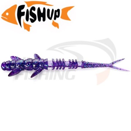 Мягкие приманки FishUp Flit 2&quot; #060 Dark Violet Peacock &amp; Silver