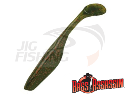 Мягкие приманки Bass Assassin Sea Shad 4&quot; #434 Avocado Red Glitter