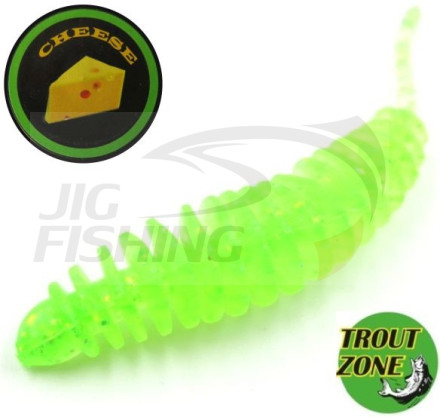 Мягкие приманки Trout Zone Plamp 1.6&quot; Green FLK Cheese