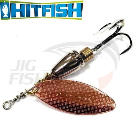 Вращающаяся блесна HitFish Palia Long Acoustic #3 14gr 60mm 002