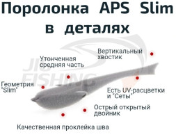 Поролоновые рыбки APS Slim 135мм #SET-1 (3шт/уп)