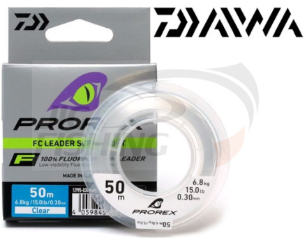 Флюорокарбон Daiwa Prorex FC Leader Super Soft 50m 0.16mm 2kg