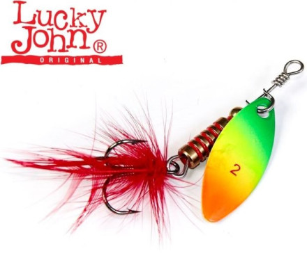 Блесна вращающаяся Lucky John Spin-X Long 5 12gr #FT