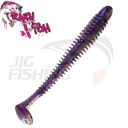 Мягкие приманки Crazy Fish Vibro Worm 4&quot; #51D Milky Way