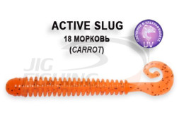 Мягкие приманки  Crazy Fish Active Slug 2.8&quot; #18 Carrot