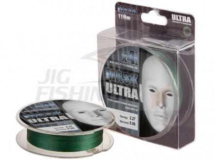 Шнур плетеный Akkoi Mask Ultra X4 130m Green 0.08mm 2.73kg